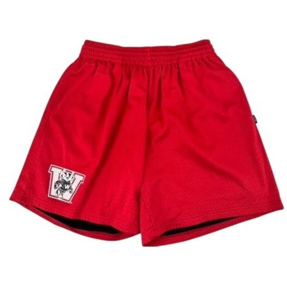 19Nine Wisconsin Badgers Basketball‎ Shorts Hardwood History Mens XL Red Badger